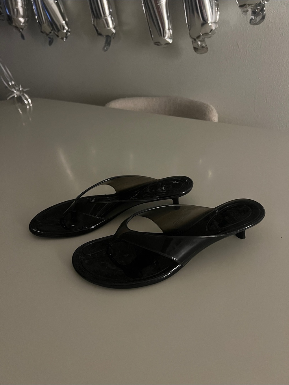Jelly kitten heel sandals